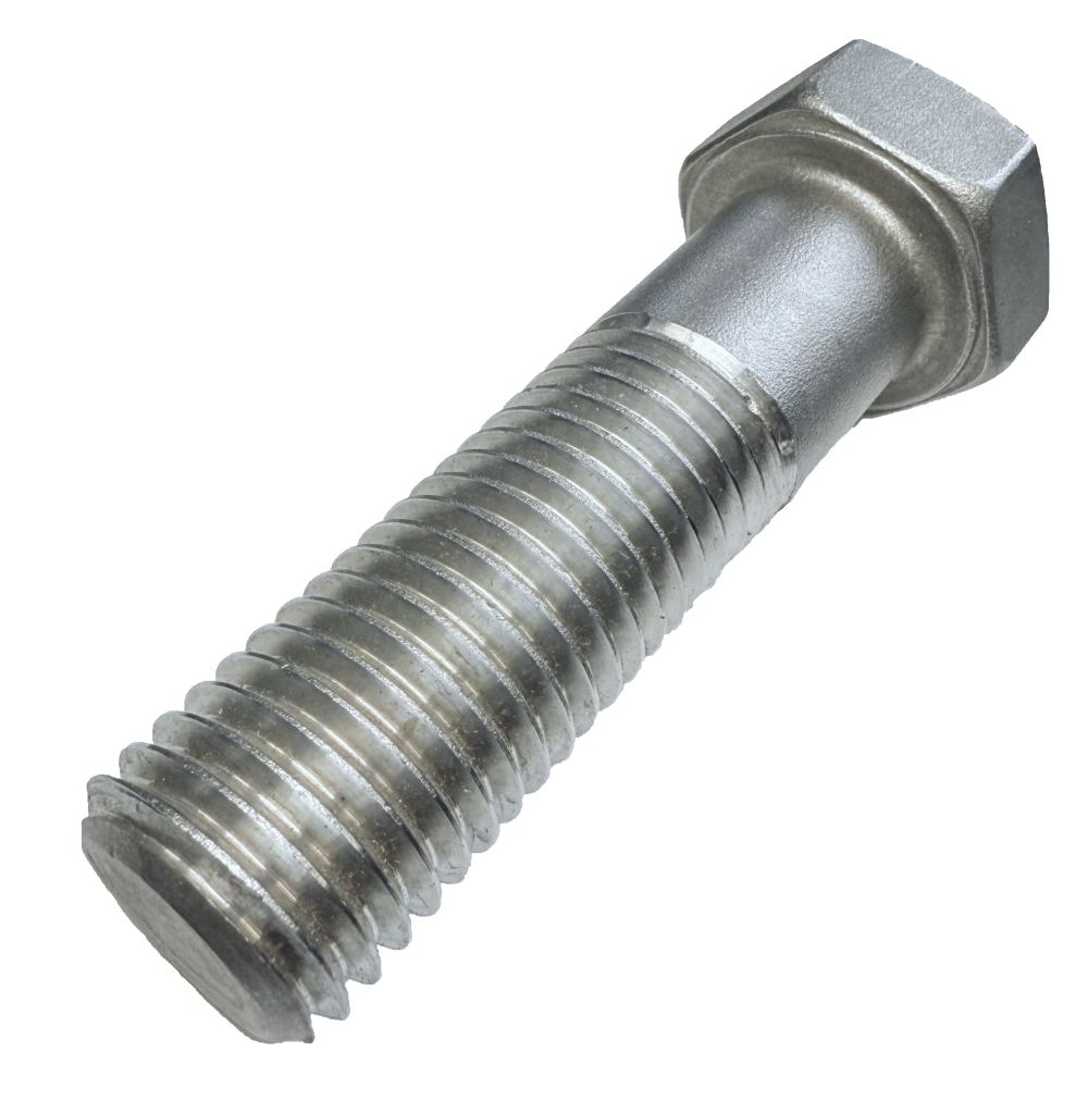 a picture of a hex head cap screw with Hastelloy C-22 material
