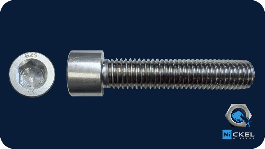 a picture of a inconel 625 hex socket head cap screw