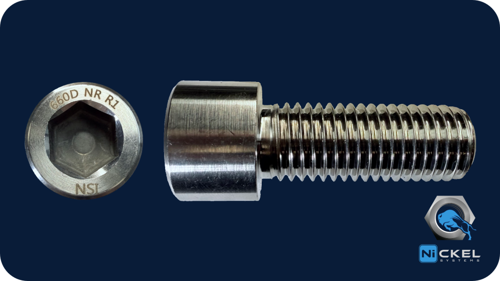 a picture of an A286 socket head cap screw