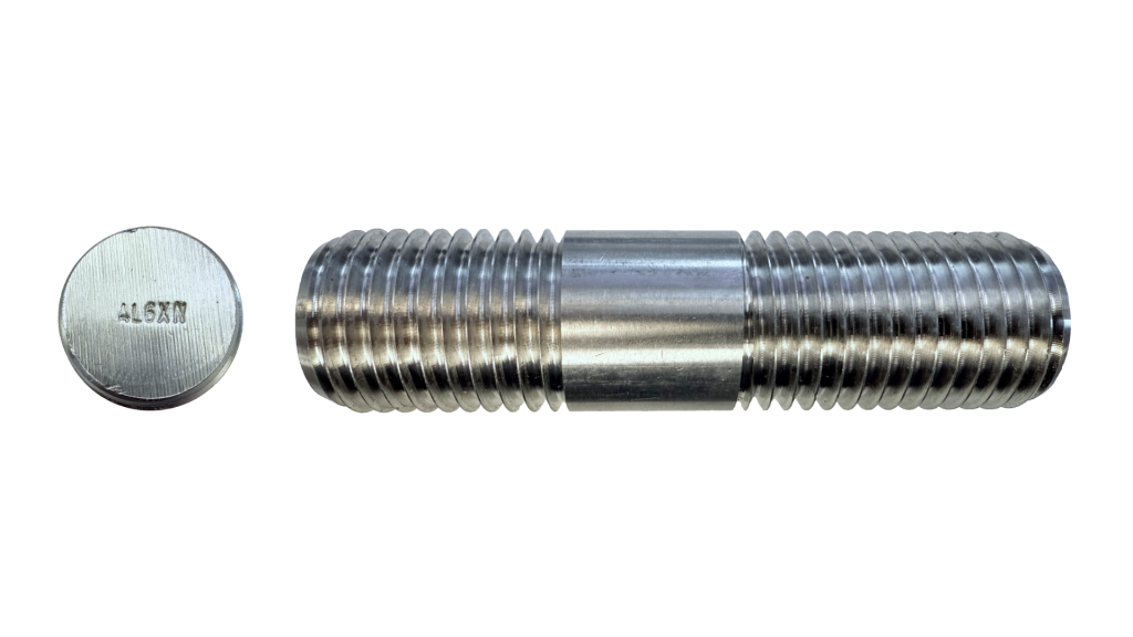 a picture of a tap-end stud in AL6XN material