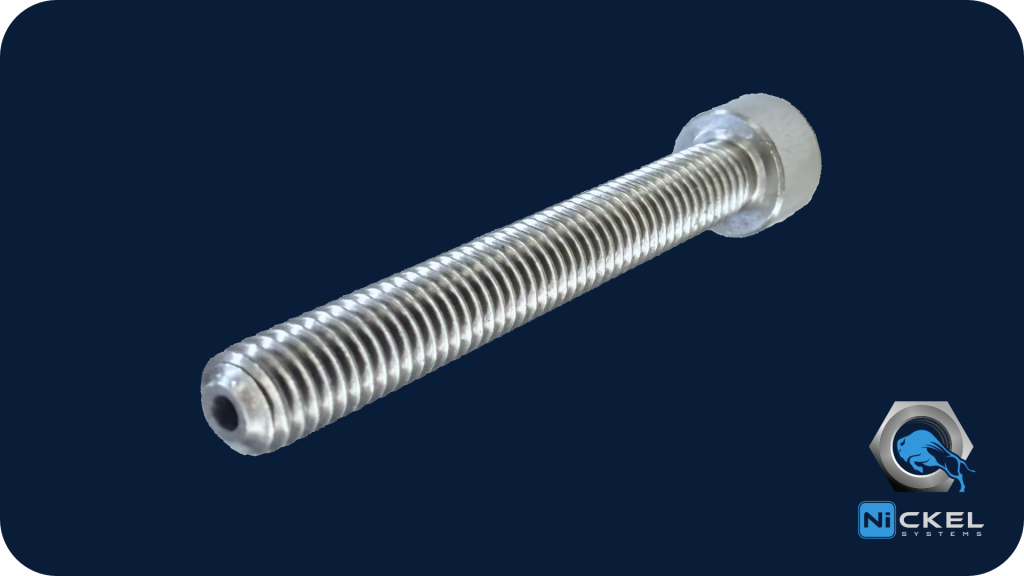 a picture of a inconel 625 vented screw