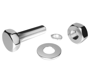 bolt, nuts, washers