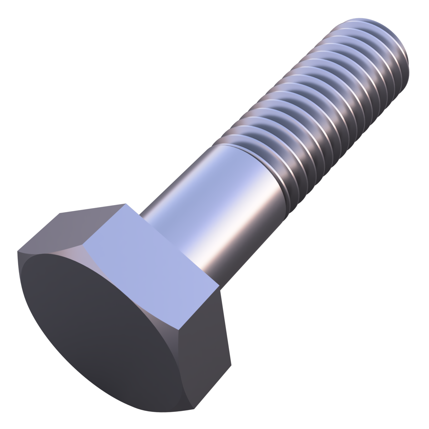 a profile picture of a heavy hex head bolt