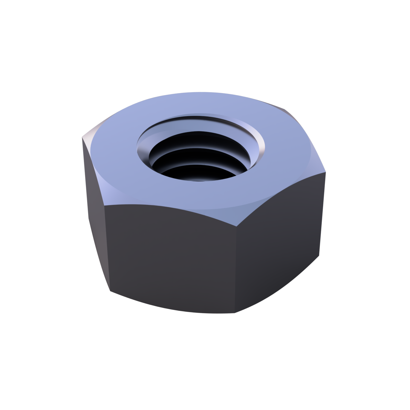A profile picture of a heavy hex nut