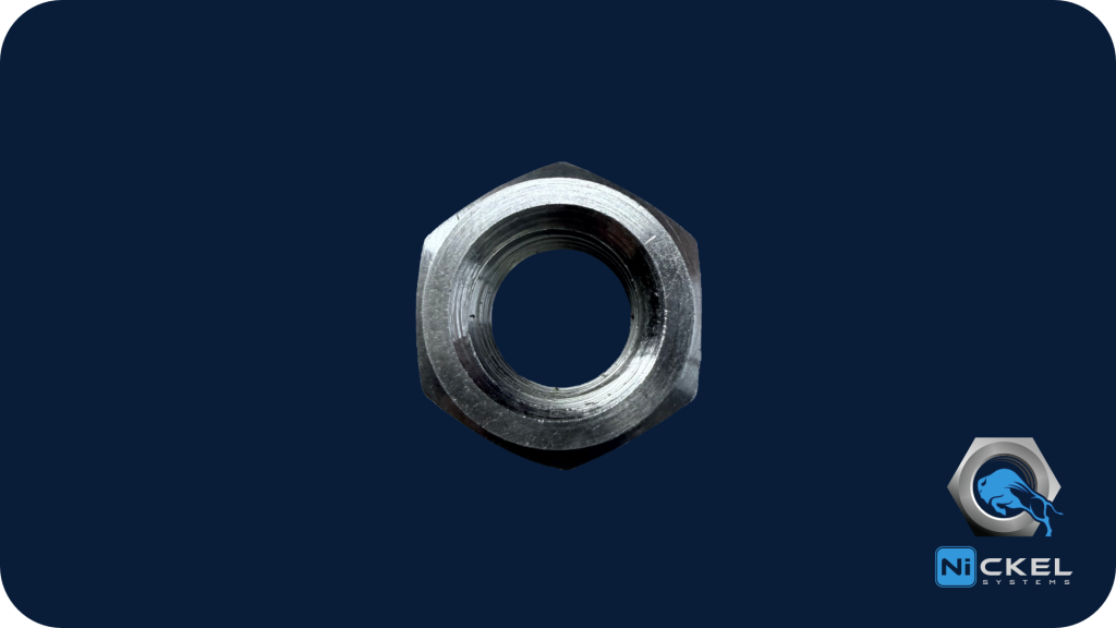 a picture of a c276 material finished hex nut