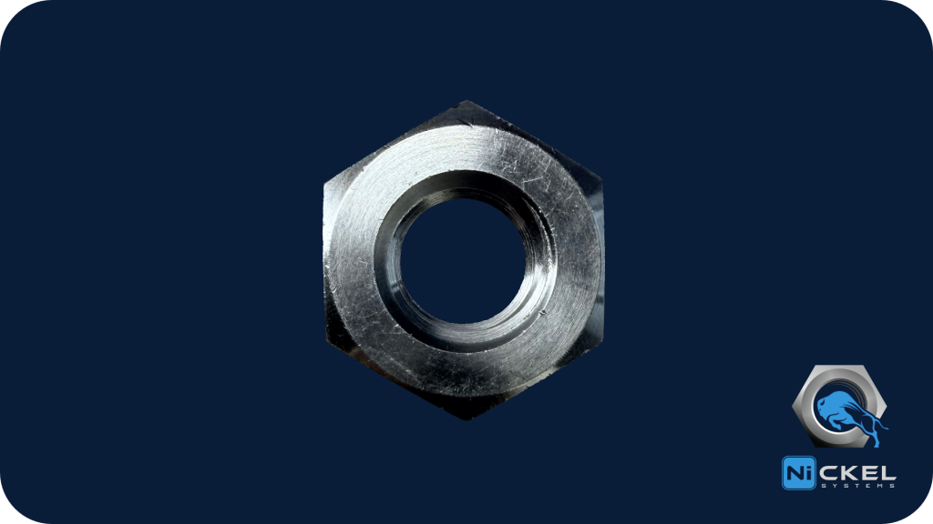 a heavy hex nut made with nitronic 60 material
