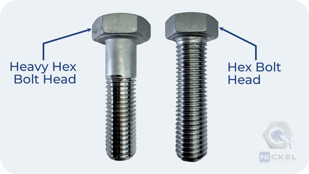 heavy hex head bolt and hex head bolt comparison