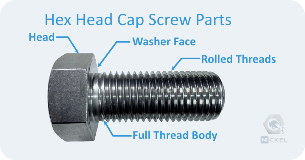 a parts picture of hex head cap screw