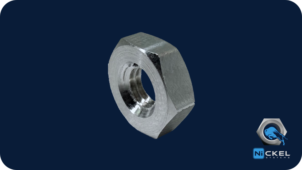 a picture of a machine screw hex nut Incoloy 800
