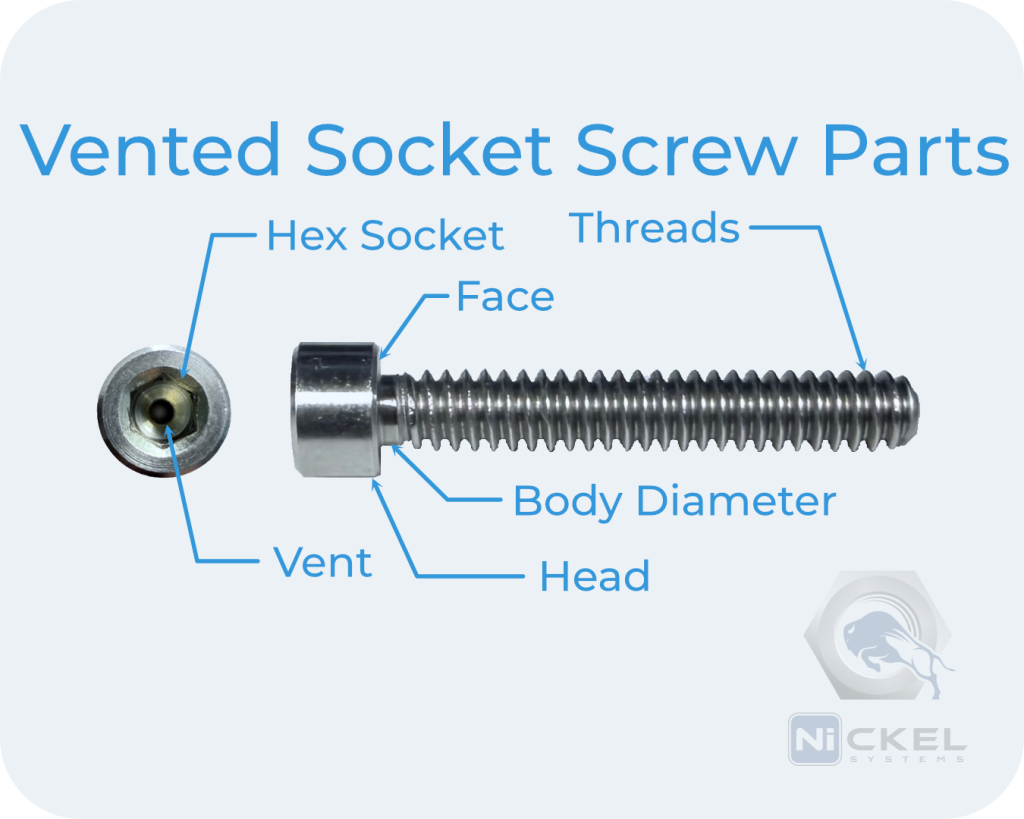 a parts picture of a vented socket screw