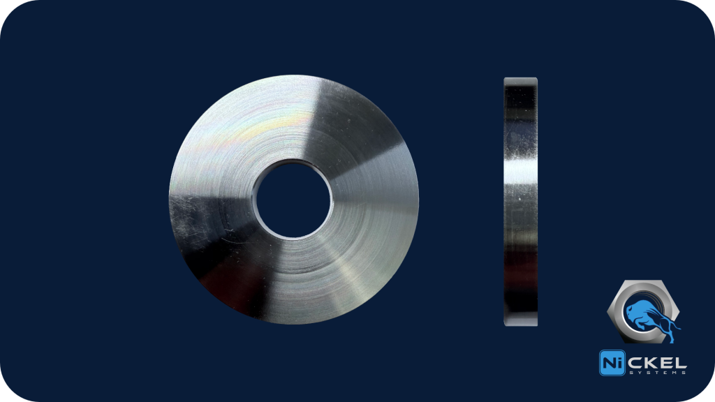 a washer 3/4 diameter in hastelloy c276 material 