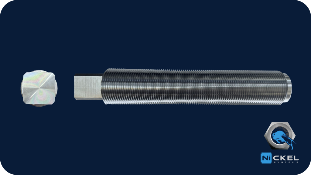 a picture of a custom set screws in 304 material