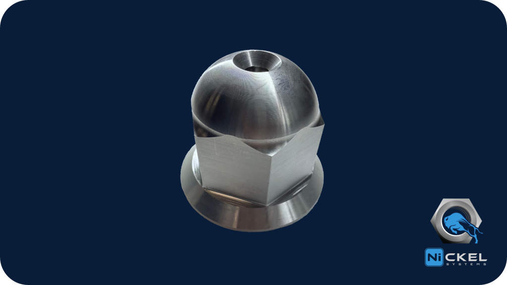 a picture of an impeller nut 316 stainless Steel