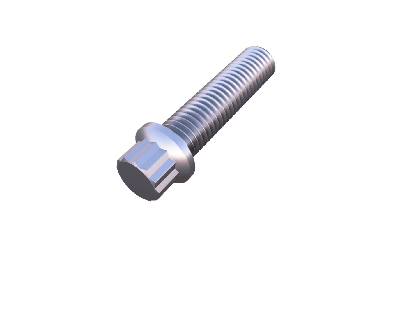 a picture of a 12-point flange screw