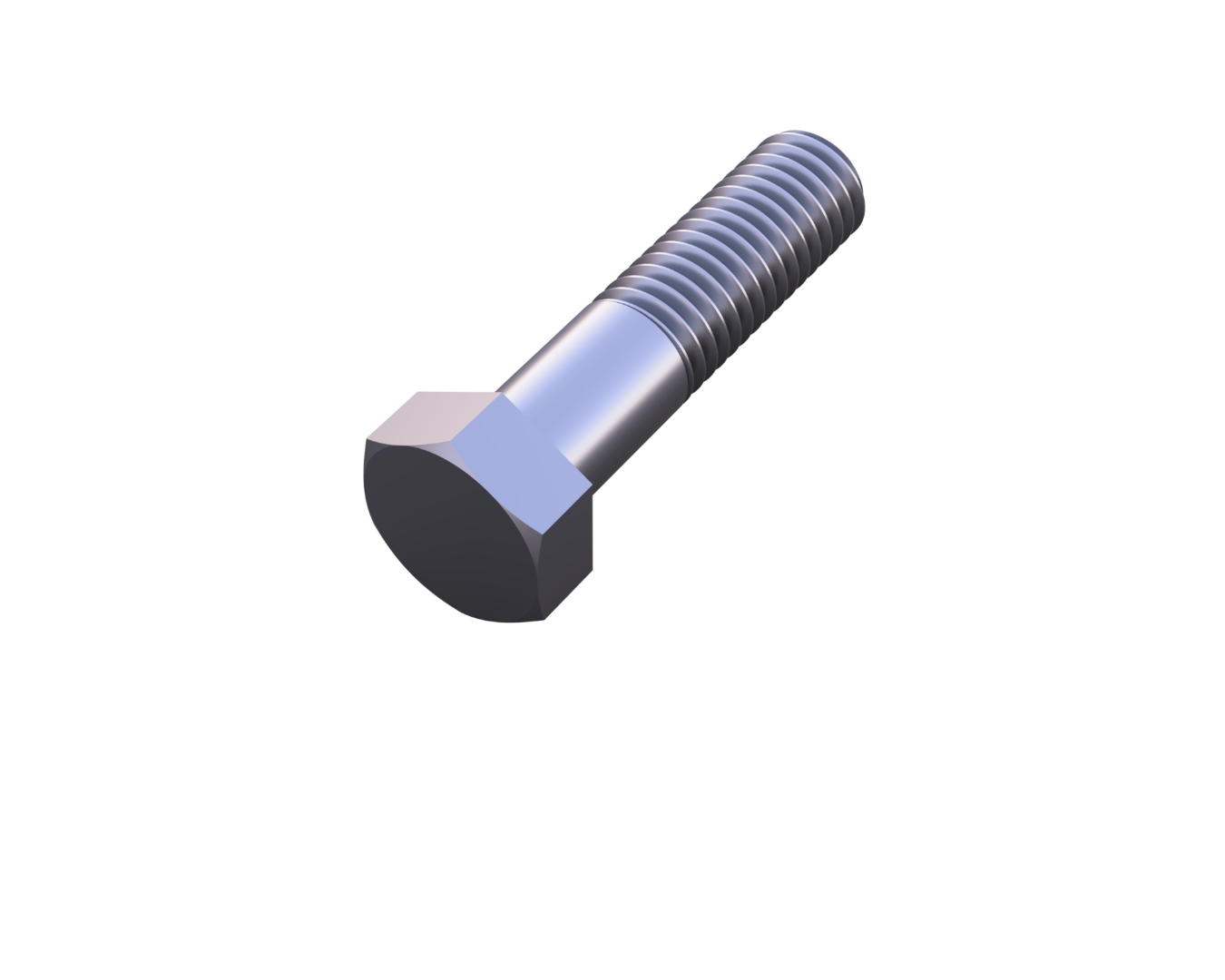 a picture of a hex head cap screw