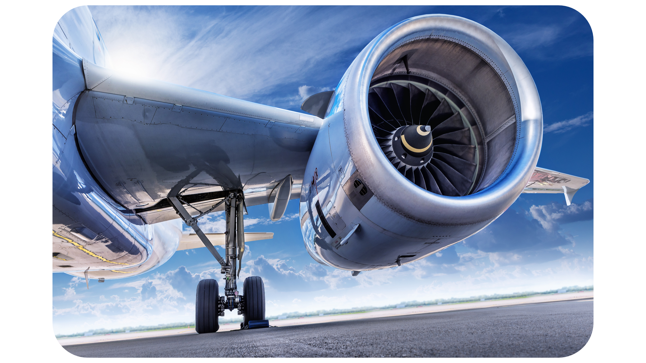 a close up of a jet turbine